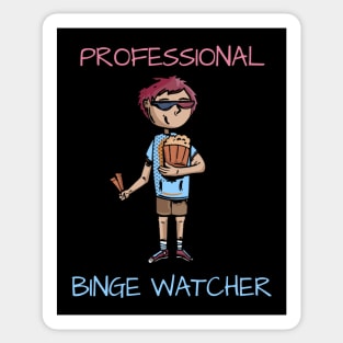 Professional Binge Watcher Sticker